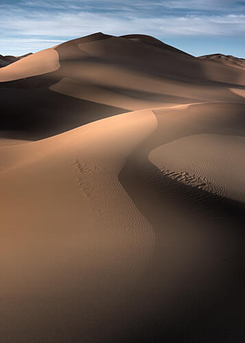 Golden Desert Dunes Art Print by Unknown