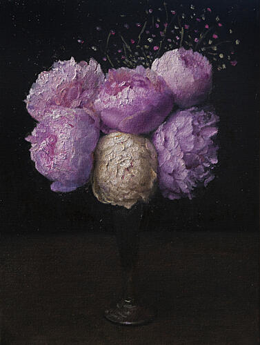 Elegant Peony Bouquet Art Print by James Zamora