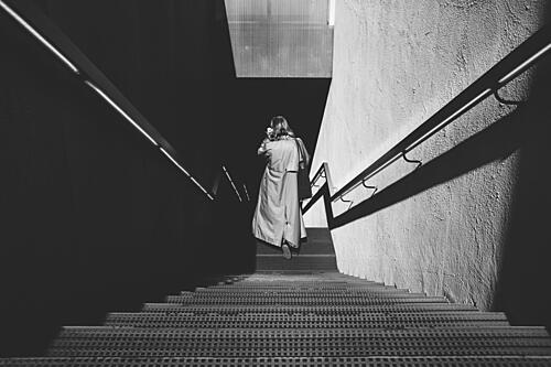 Solitary Ascent Art Print by Fabio Montalto