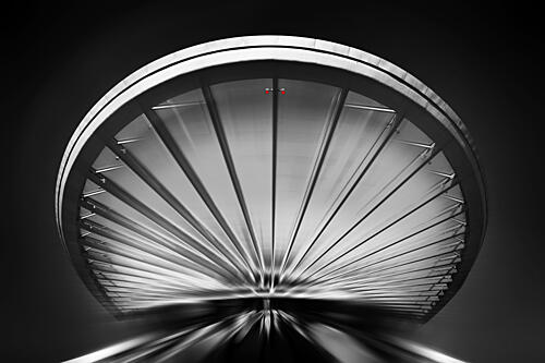 Urban Archway Motion Art Print by Hans-Wolfgang Hawerkamp