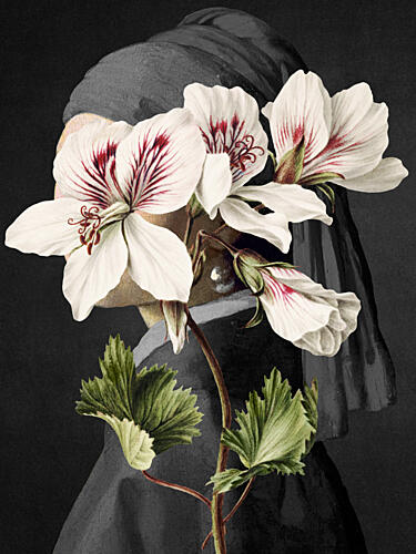 Mysterious Bloom Profile Art Print