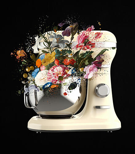 Creative Floral Mixer Art Print
