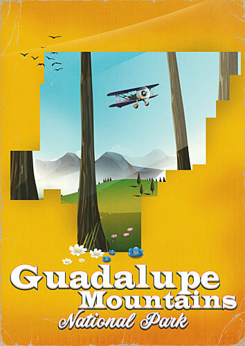 Biplane Mountain Flight Art Print