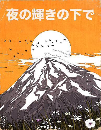 Fuji Night Glow Art Print