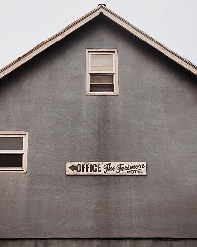 Vintage Motel Office Art Print by del Mundo Portraits