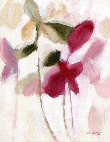 Dreamy Floral Abstract Art Print