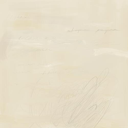 Faded Abstract Writing Art Print by James Zamora
