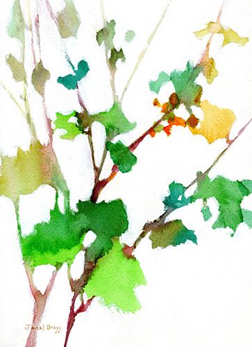 Vibrant Green Foliage Art Print
