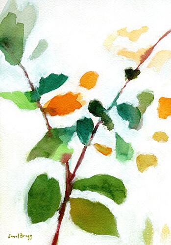 Vibrant Autumn Branches Art Print
