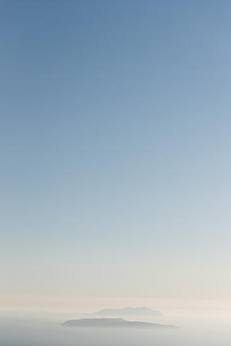 Distant Misty Islands Art Print