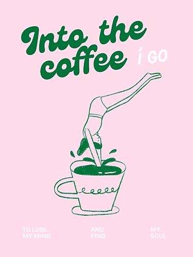 Coffee Dive Art Print
