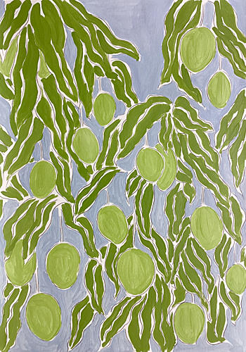 Green Citrus Grove Art Print