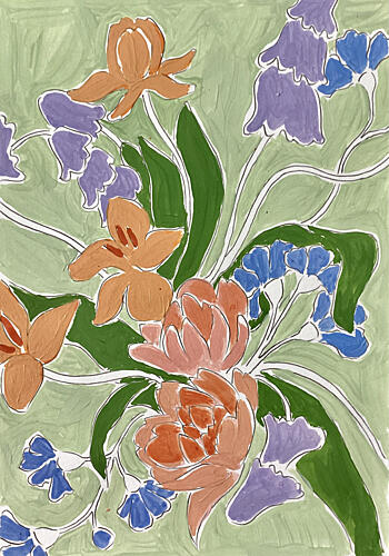 Vibrant Floral Bouquet Art Print