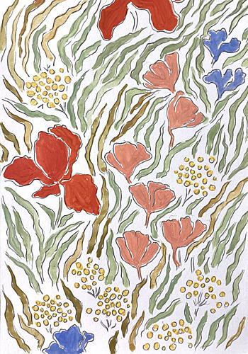 Vibrant Floral Garden Art Print