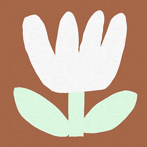 Simple White Flower Art Print