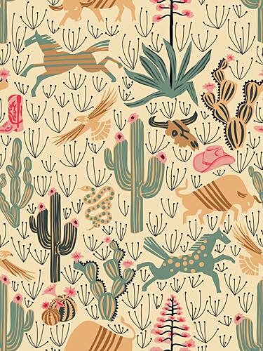 Southwestern Desert Whimsy Art Print
