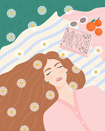 Relaxing Summer Picnic Art Print