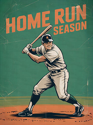 Home Run Season Art Print