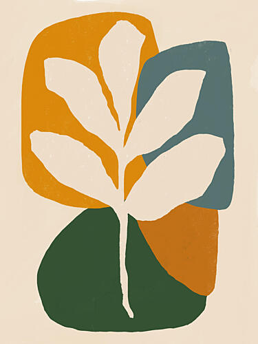 Abstract Organic Plant Art Print