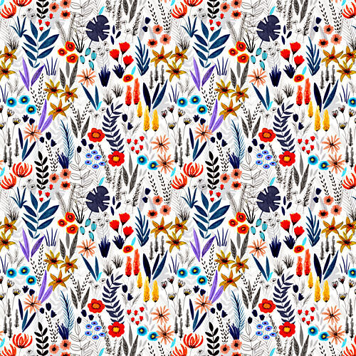 Botanical Fantasy Garden Art Print by Julie Lesouef