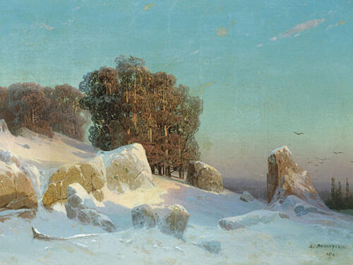 Winter Morning Sunlight Art Print by Jolly and Dash