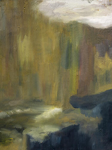 Forest River Glow Art Print by Emily Tingey