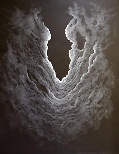 Swirling Cloud Tunnel Art Print by Fredrik Olsen