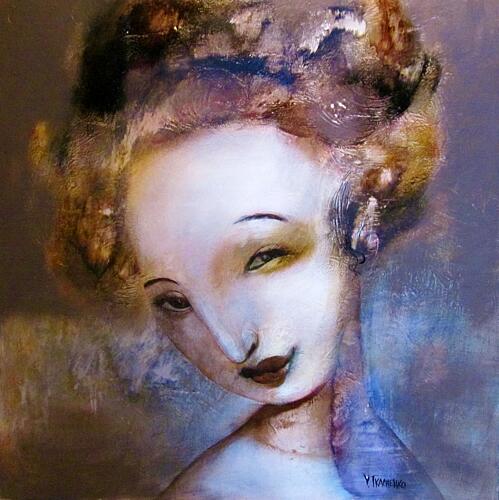 Mysterious Womans Smile Art Print