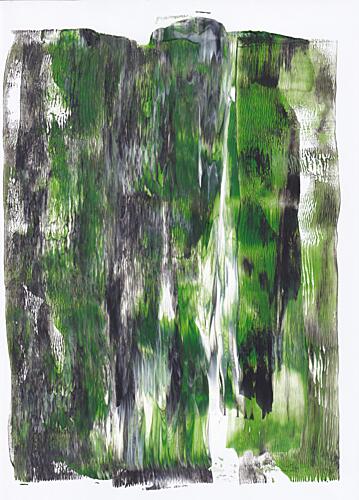 Lush Green Abstraction Art Print
