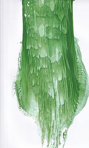 Fluid Green Abstract Art Print