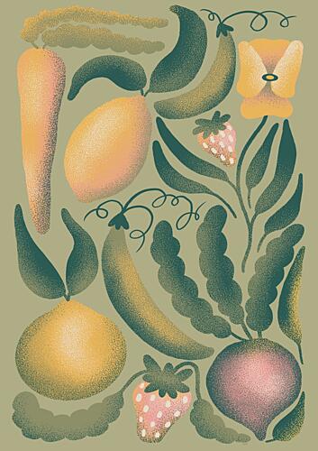 Garden Fresh Harvest Art Print