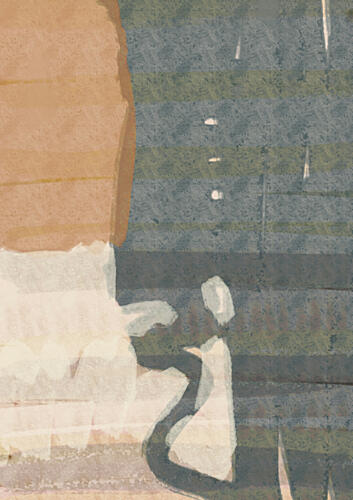 Muted Abstract Forms Art Print