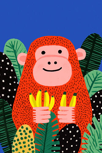 Banana Buddy Art Print