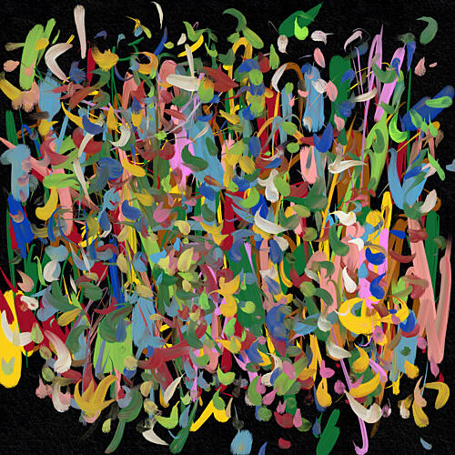 Vibrant Color Explosion Art Print by Cesare Bellassai Art