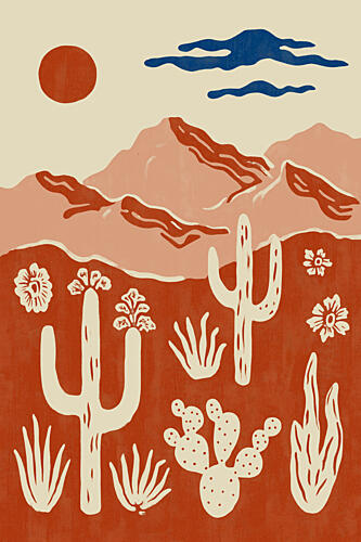 Desert Heat Art Print