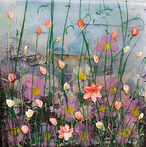 Vibrant Meadow Blooms Art Print