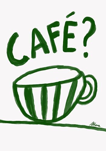 Cafe? Art Print
