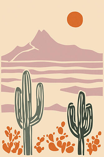 Desertheatno02 Art Print