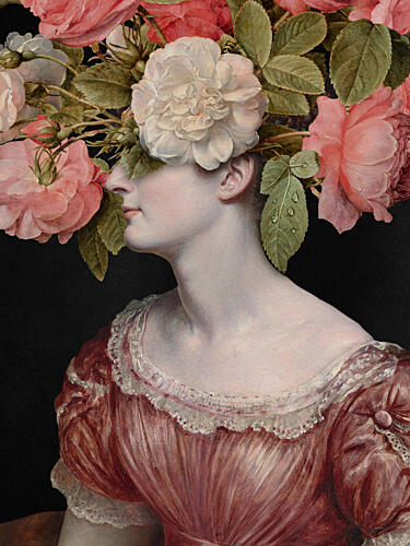 Elegant Rose Portrait Art Print