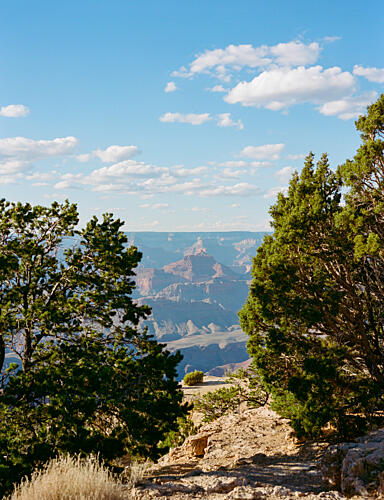 Grand Canyon Shadows X on Film Art Print