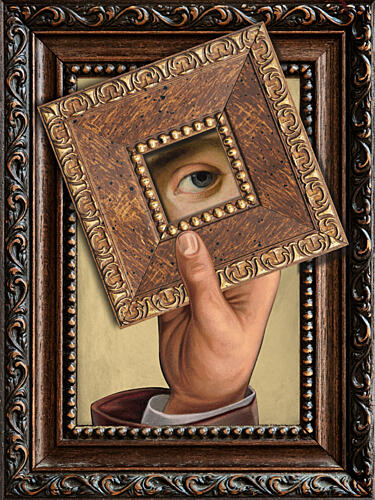 Framed Eye Illusion Still Life Print