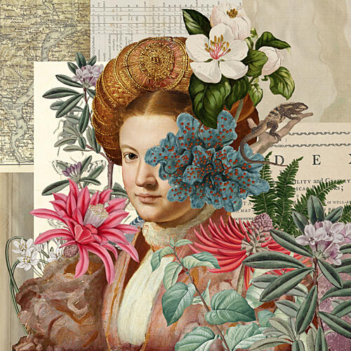 Vintage Botanical Portrait Art Print