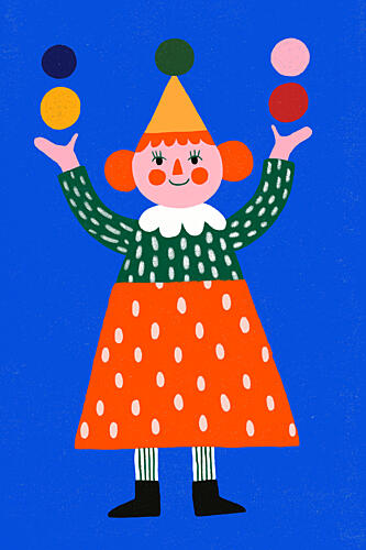 Circus Girl Art Print