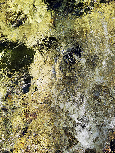 Golden River Flow Gold Print