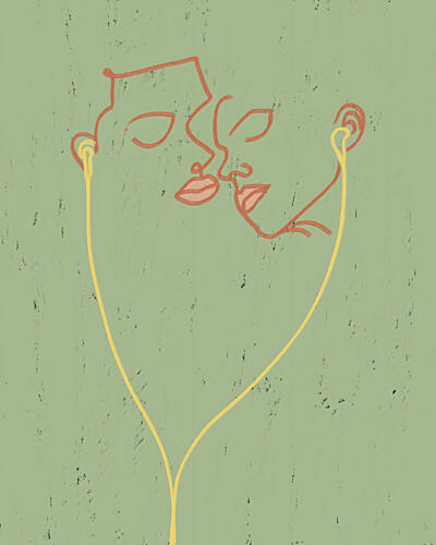 Connected Through Music Art Print