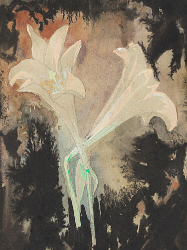 Twee Bloemen 1902 Stretch by Leo Gestel Art Print