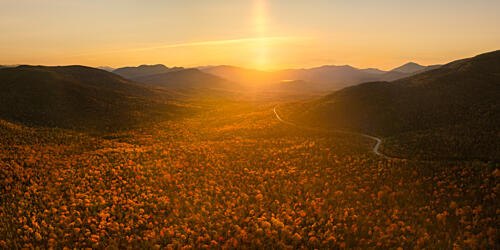 Golden Valley Sunset Gold Print