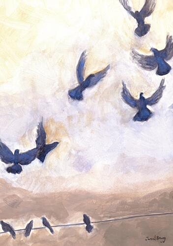 Birds Flying Free Art Print