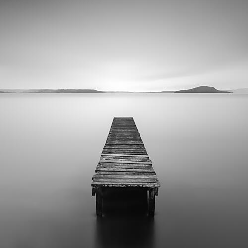 Serene Wooden Pier Art Print