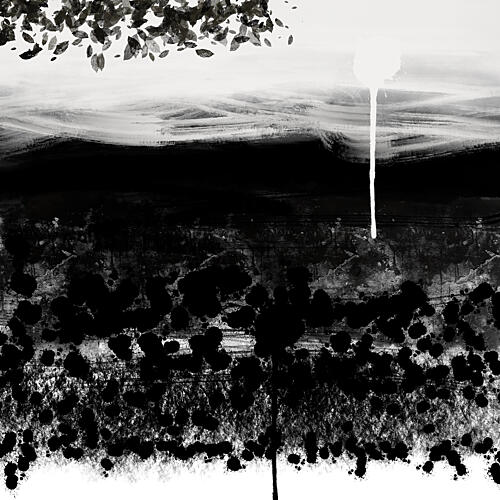 Abstract Forest Drip Art Print by Cesare Bellassai Art
